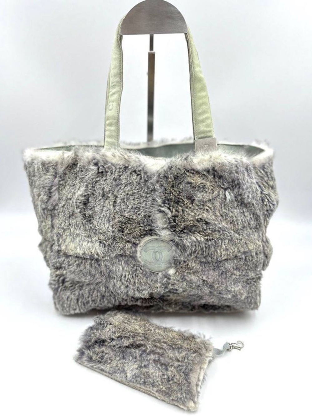 Chanel Vintage Rabbit Tote and Pouch